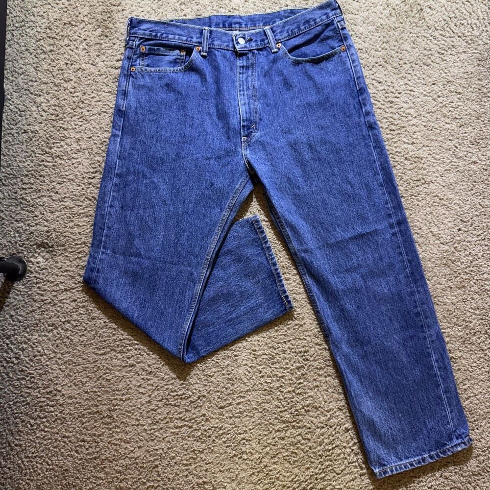 Levi's 505 Jeans Mens 38x29 Regular Straight Denim